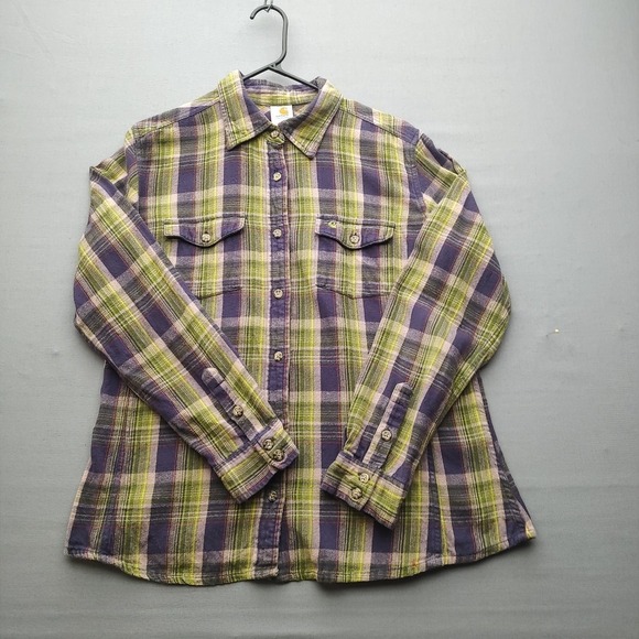 Carhartt Tops - Carhartt For Women Multicolor Flannel‎ Button Up Shirt Size Medium